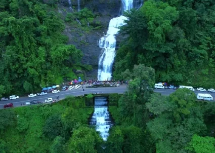 Cheeyappara Waterfalls in Munnar